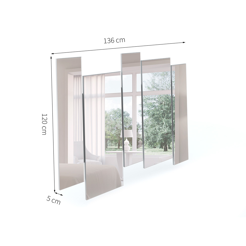 Espelho Decorativo Isadora 136 x 120 Off White