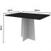 Mesa Anitta 120x80cm - Off White/Preto