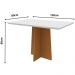 Mesa Anitta 120x80cm - Ypê/Off White