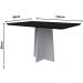 Mesa Anitta 135x90cm - Off White/Preto