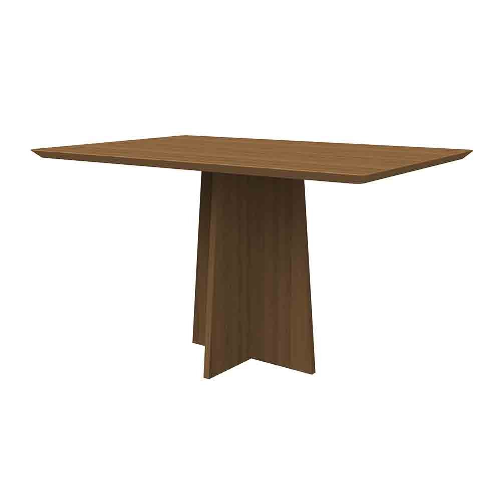 Mesa Anitta 135x90cm Tampo Madeirado - Imbuia