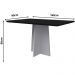 Mesa Anitta 160x90cm - Off White/Preto