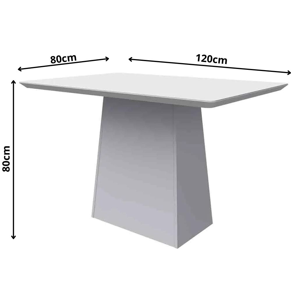 Mesa Bárbara 120x80cm - Off White