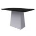 Mesa Bárbara 120x80cm - Off White/Preto