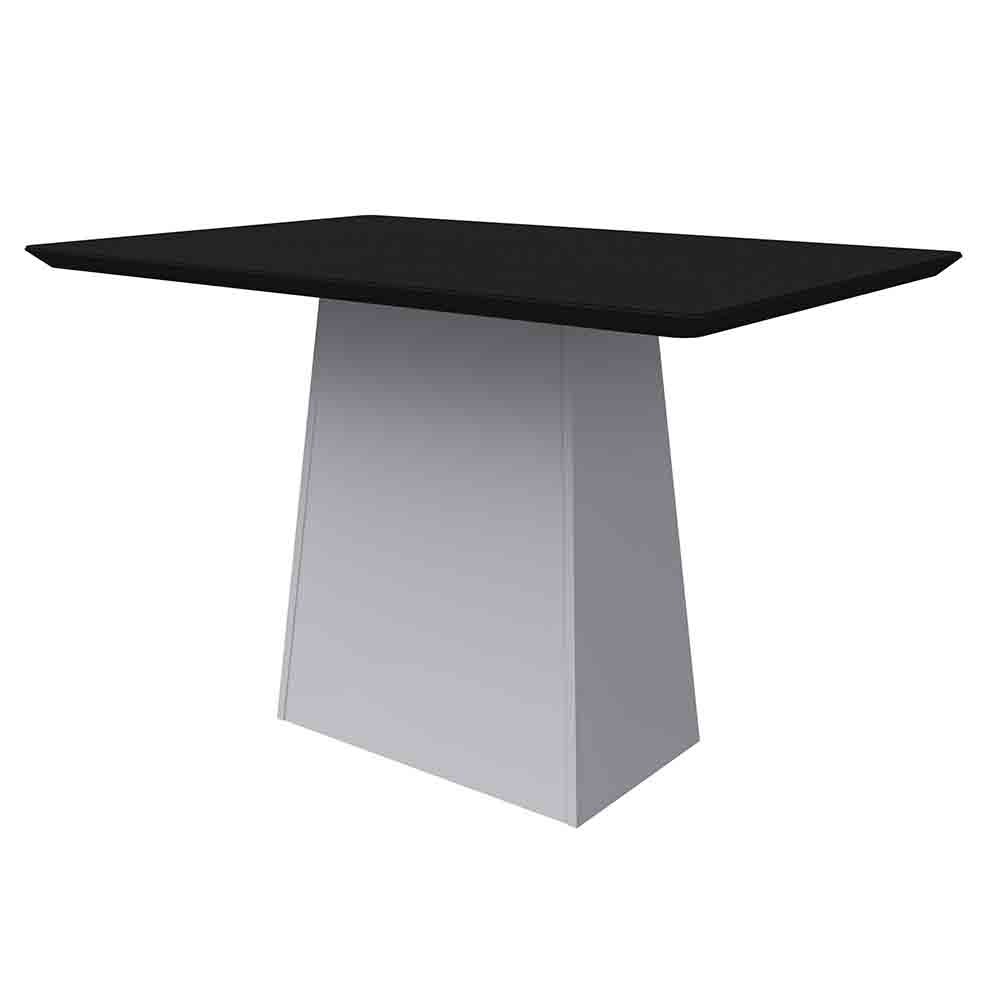 Mesa Bárbara 120x80cm - Off White/Preto