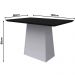 Mesa Bárbara 120x80cm - Off White/Preto