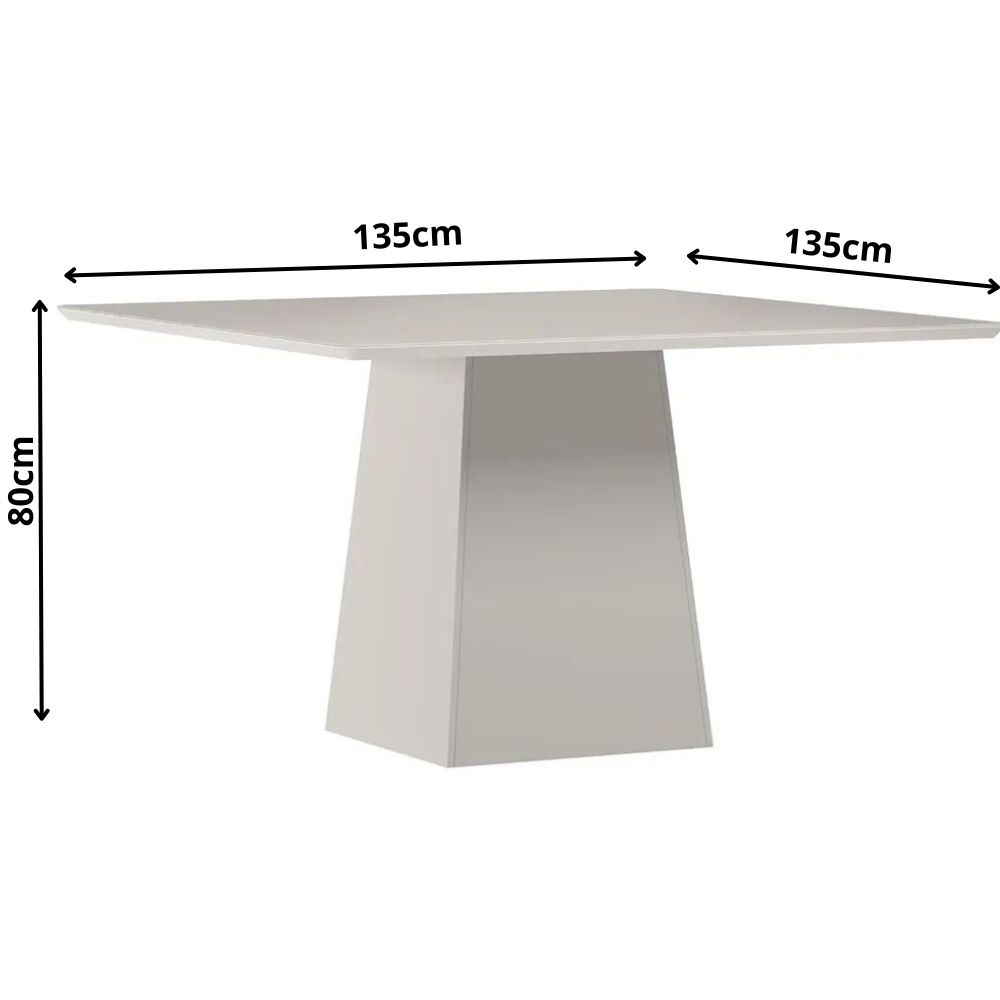 Mesa Bárbara 135x135cm - Off White