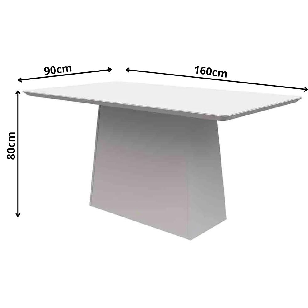 Mesa Bárbara 160x90cm - Off White
