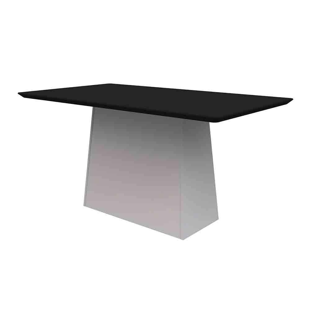 Mesa Bárbara 160x90cm - Off White/Preto
