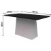 Mesa Bárbara 160x90cm - Off White/Preto