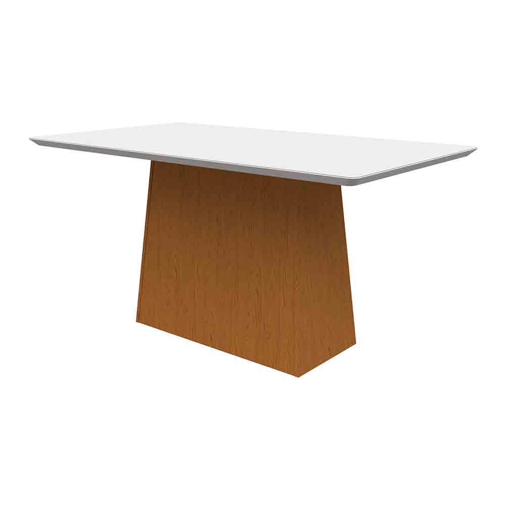 Mesa Bárbara 160x90cm - Ypê/Off White