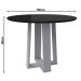 Mesa Isabela 100x100cm - Off White/Preto
