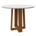 Mesa Isabela 100x100cm - Ypê/Off White