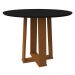 Mesa Isabela 100x100cm - Ypê/Preto