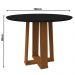Mesa Isabela 100x100cm - Ypê/Preto