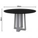 Mesa Isabela 120x120cm - Off White/Preto
