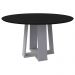 Mesa Isabela 135x135cm - Off White/Preto