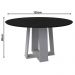 Mesa Isabela 135x135cm - Off White/Preto