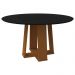 Mesa Isabela 135x135cm - Ypê/Preto
