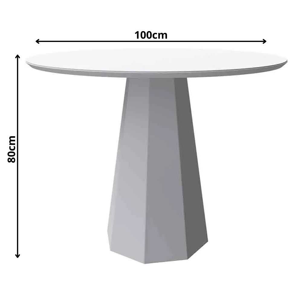 Mesa Isis 100x100cm - Off White