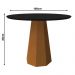 Mesa Isis 100x100cm - Ypê/Preto