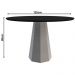 Mesa Isis 120x120cm - Off White/Preto