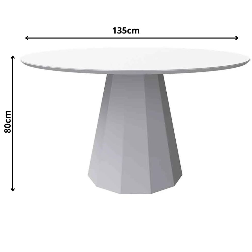 Mesa Isis 135x135cm - Off White