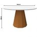 Mesa Isis 135x135cm - Ypê/Off White