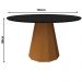 Mesa Isis 135x135cm - Ypê/Preto