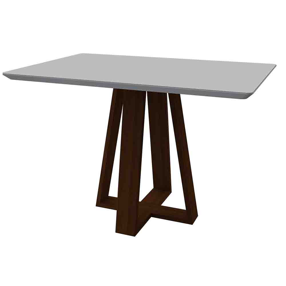 Mesa Lectus 120x80cm - Amêndoa/Off White
