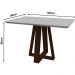 Mesa Lectus 120x80cm - Amêndoa/Off White