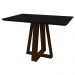 Mesa Lectus 120x80cm - Amêndoa/Preto
