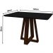 Mesa Lectus 120x80cm - Amêndoa/Preto