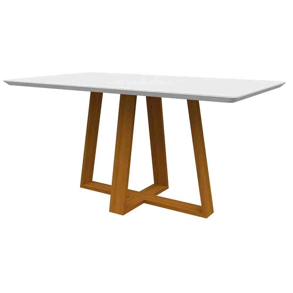 Mesa Lectus 160x90cm - Ypê/Off White
