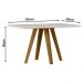 Mesa Mariah 135x90cm - Ypê/Off White