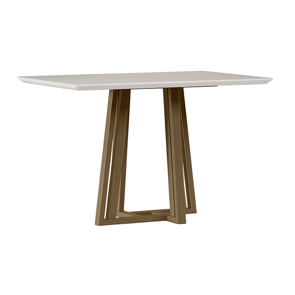 Mesa Sarah 120x80cm - Amêndoa/Off White