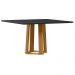 Mesa Treviso 135x135cm - Ypê/Preto