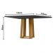 Mesa Treviso 135x135cm - Ypê/Preto