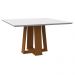 Mesa Valencia 135x135cm - Ypê/Off White