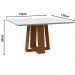 Mesa Valencia 135x135cm - Ypê/Off White