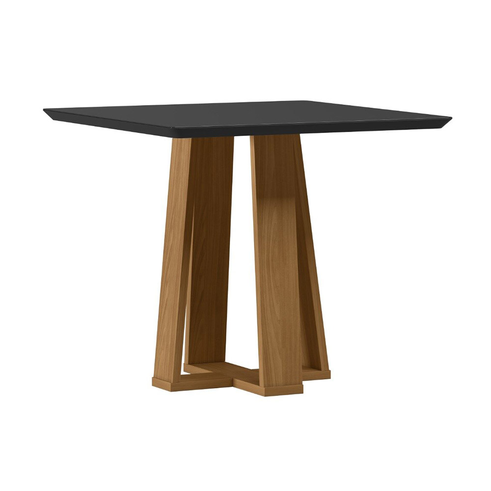 Mesa Valencia 90x90cm - Ypê/preto