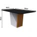 Mesa Veneza 160x90cm - Ypê/Preto