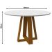 Mesa Vitória 120x120cm - Ypê/Off White