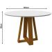 Mesa Vitória 135x135cm - Ypê/Off White