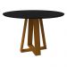 Mesa Vitória 135x135cm - Ypê/Preto