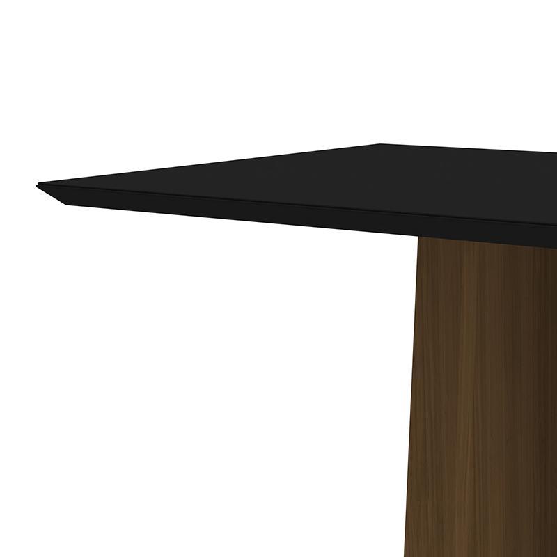 Mesa de Jantar Ana 120x80 Imbuia/Preto - New Ceval