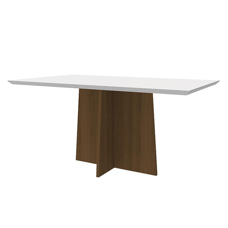 Mesa de Jantar Ana 160x90 Imbuia/Off White - New Ceval