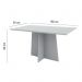 Mesa de Jantar Ana 160x90 Off White - New Ceval