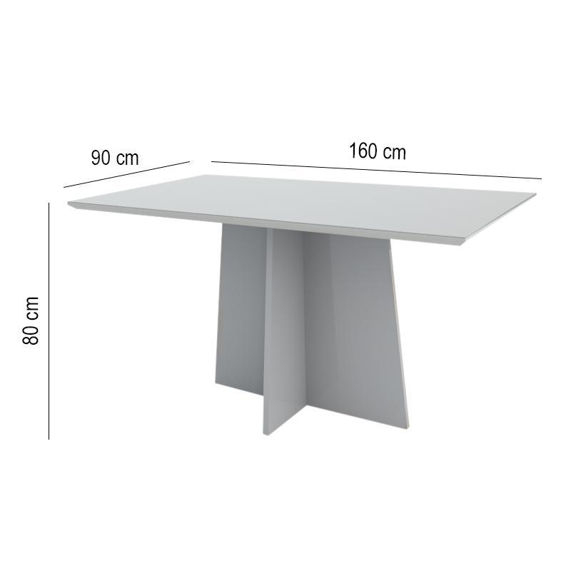 Mesa de Jantar Ana 160x90 Off White - New Ceval