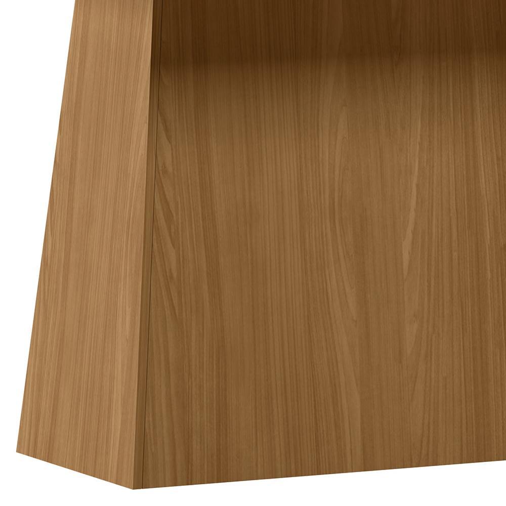 Mesa de Jantar Bárbara 160x90 Ypê/Preto Tampo em MDF com Vidro - New Ceval